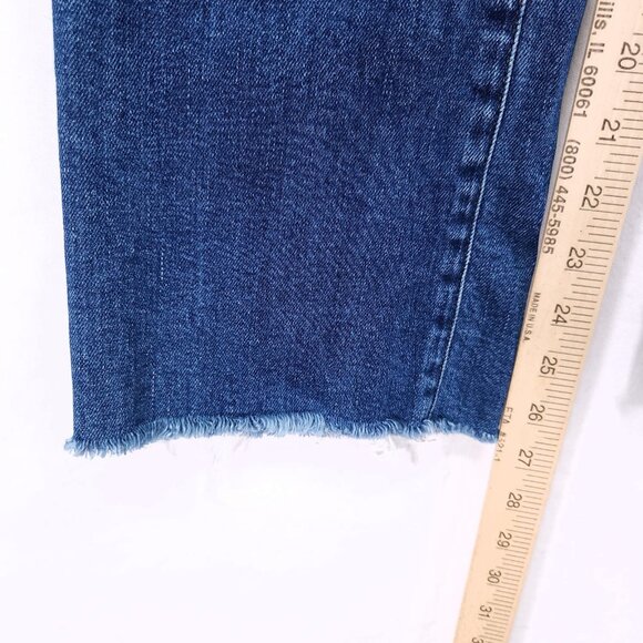 Madewell Jeans Women's 26 Blue Denim Mid-Rise Kick Out Bootcut Leg Zip Fly Retro - Picture 4 of 14